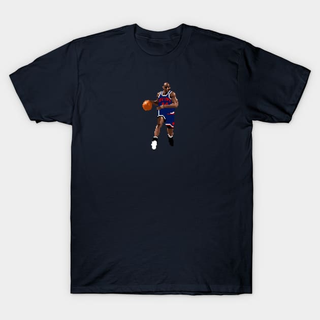 Anthony Mason Pixel Dribble T-Shirt by qiangdade